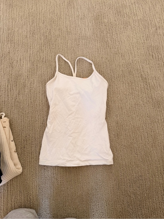 lululemon athletica Tops - lululemon athletica White Slim Racerback Tank